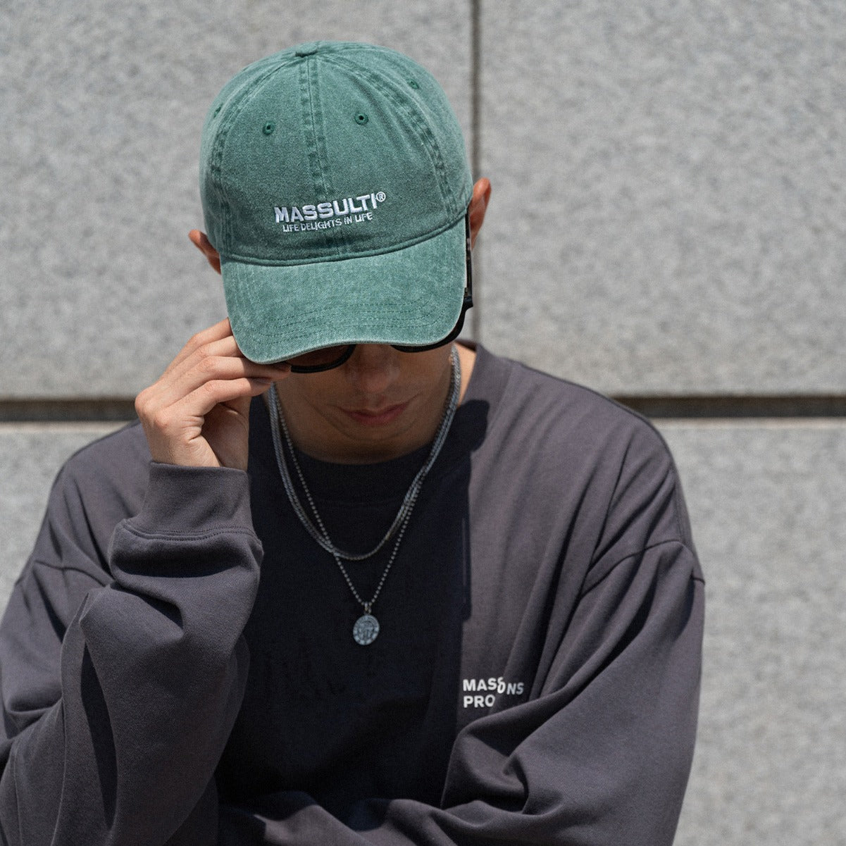 Wholesale Japanese retro washed distressed embroidered soft top cap